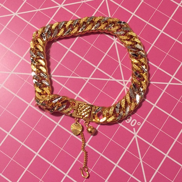 Brand New Cuban link gold filled men's bracelet - Picture 6 of 8